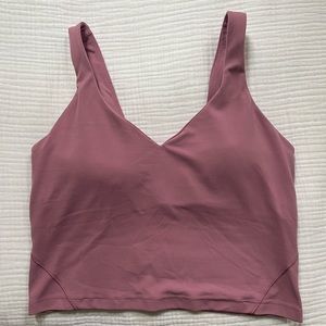 Pink/purple Lululemon cropped tank